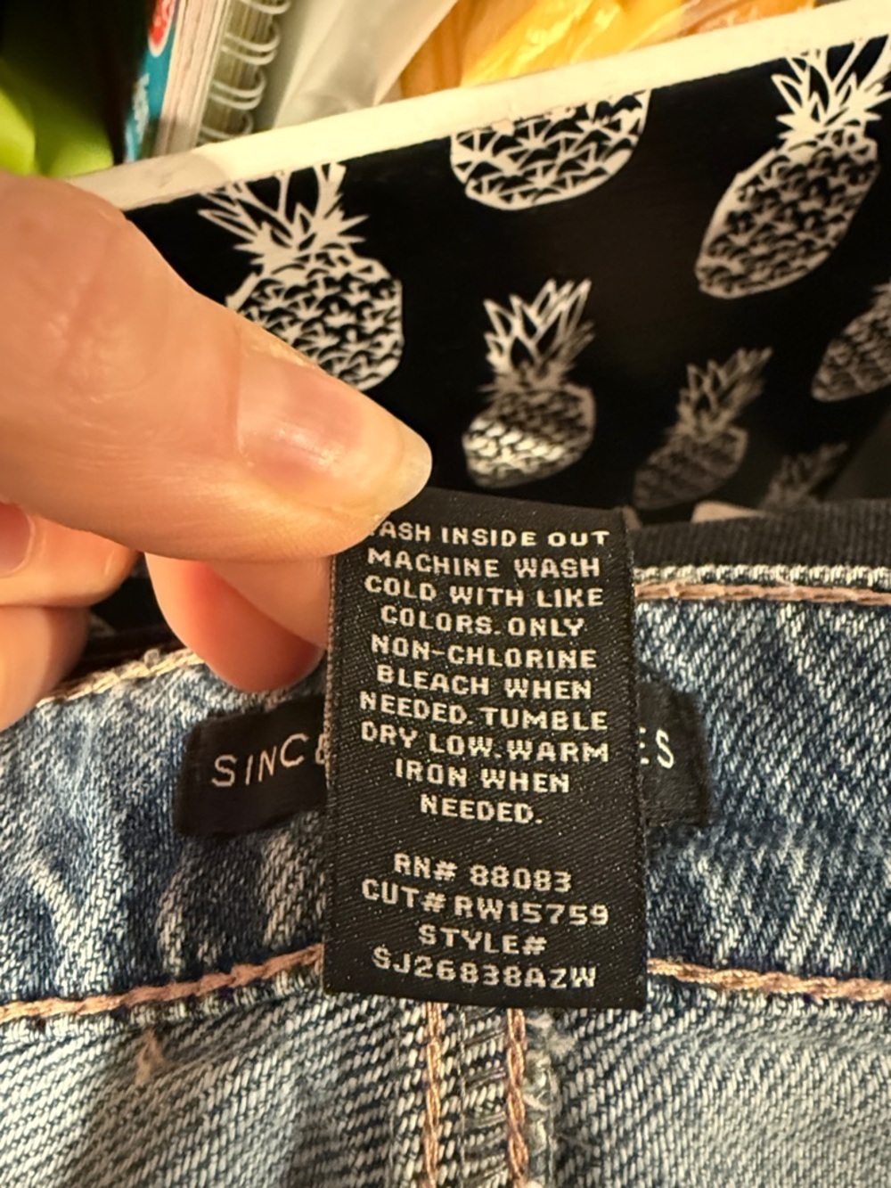 Sincerely Jules Distressed Blue High Rise Straight Jeans (3/26) - Picture 7 of 7